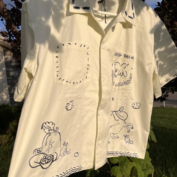 Aime Leon Dore Lesvos Cropped Camp Shirt [Brand New] - Picture 3 of 13